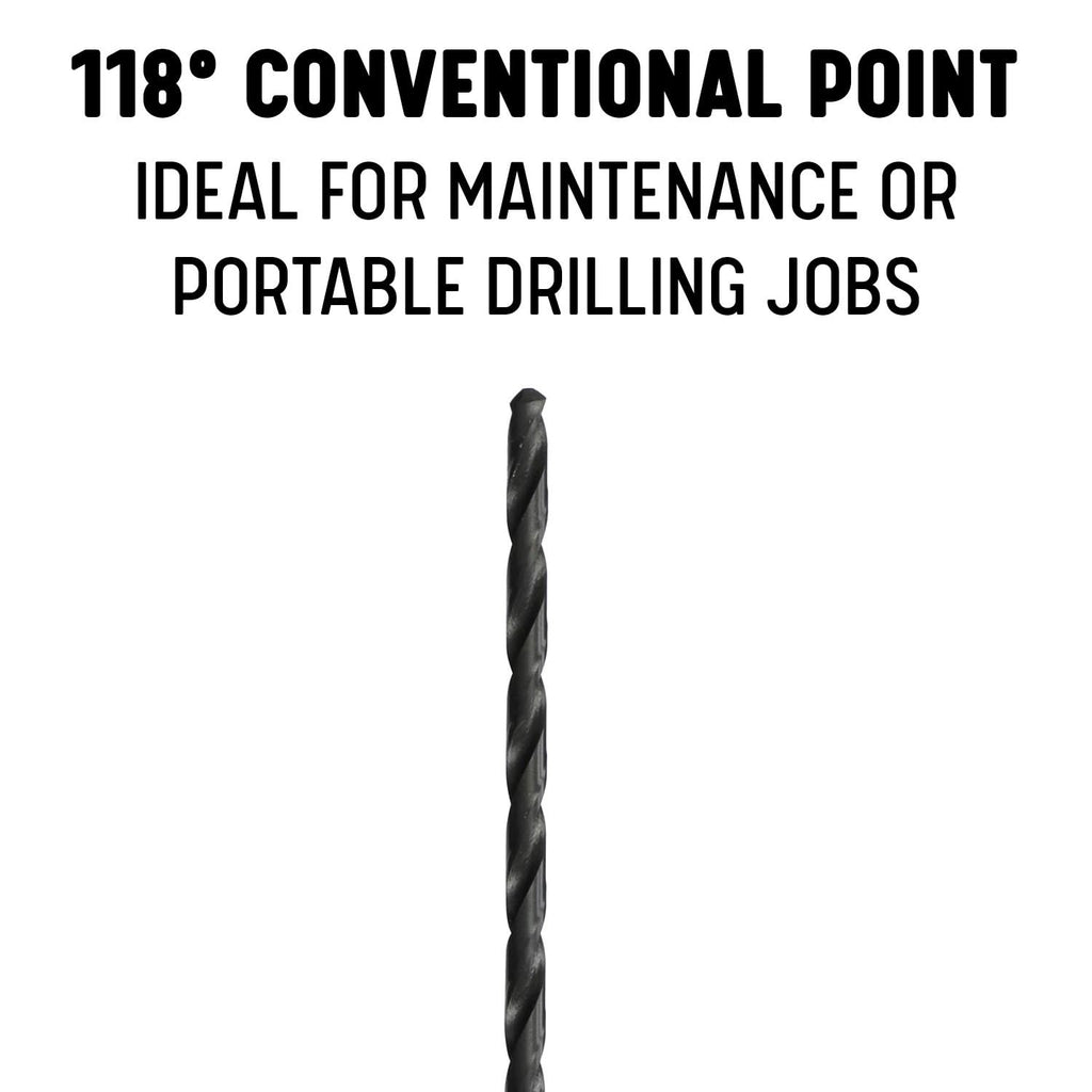 Drill America - DWDDL8X9/32 9/32" x 8" High Speed Steel Extra Long Drill Bit, DWDDL Series