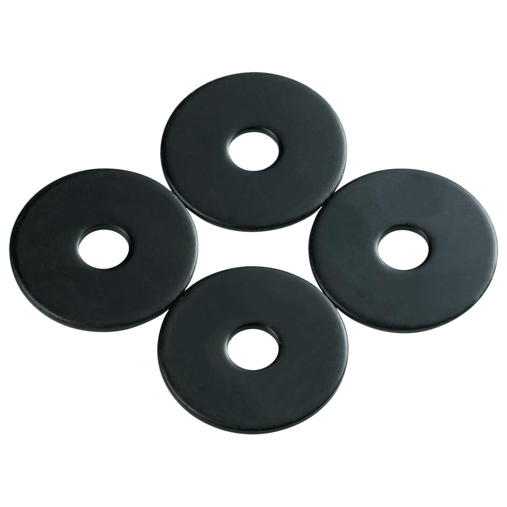 5/16 x 1-1/4 Inch 18-8(304) Stainless Steel Fender Washers, Black Zinc Plated Flat Washers for Screws and Bolts, 50 Pieces Large Repair Washers for Home and Industrial Use