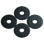 5/16 x 1-1/4 Inch 18-8(304) Stainless Steel Fender Washers, Black Zinc Plated Flat Washers for Screws and Bolts, 50 Pieces Large Repair Washers for Home and Industrial Use