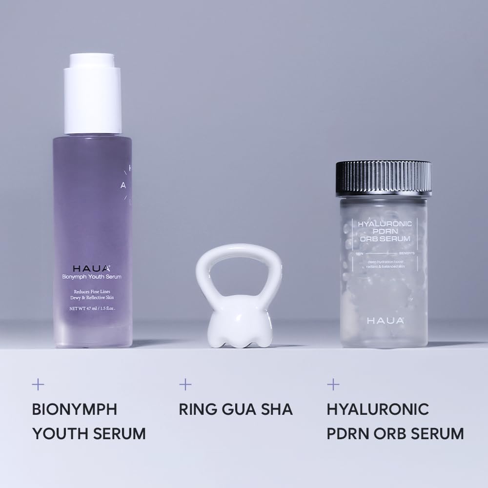 HAUA Hyaluronic PDRN 30,000 ppm Orb Serum, Salmon DNA PDRN, Korean Skincare, Anti-Aging, Skin Repair, Firming, Deep Hydration, Radiance Booster, Wrinkle Care, Gifts for Woman | 1.58 oz