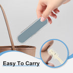DSACL Nasal Hair Cutter, 2025 New Portable Manual Nose Hair Knife, Nasal Hair Trimmer for Men Women, 360 Rotating Nose Hair Removal Tool Travel Essential Halloween Christmas Gifts (Beige, 3 Pcs)