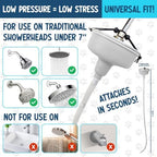 5-MinutePetBath Low Stress Dog Shower Attachment for Shower Head, Portable Pet Wash Station, Dog Washing Kit, Pet Shower Attachment, Epsom Salt Dog Spa, Shower Hose Attachment, Dog Wash - Blue