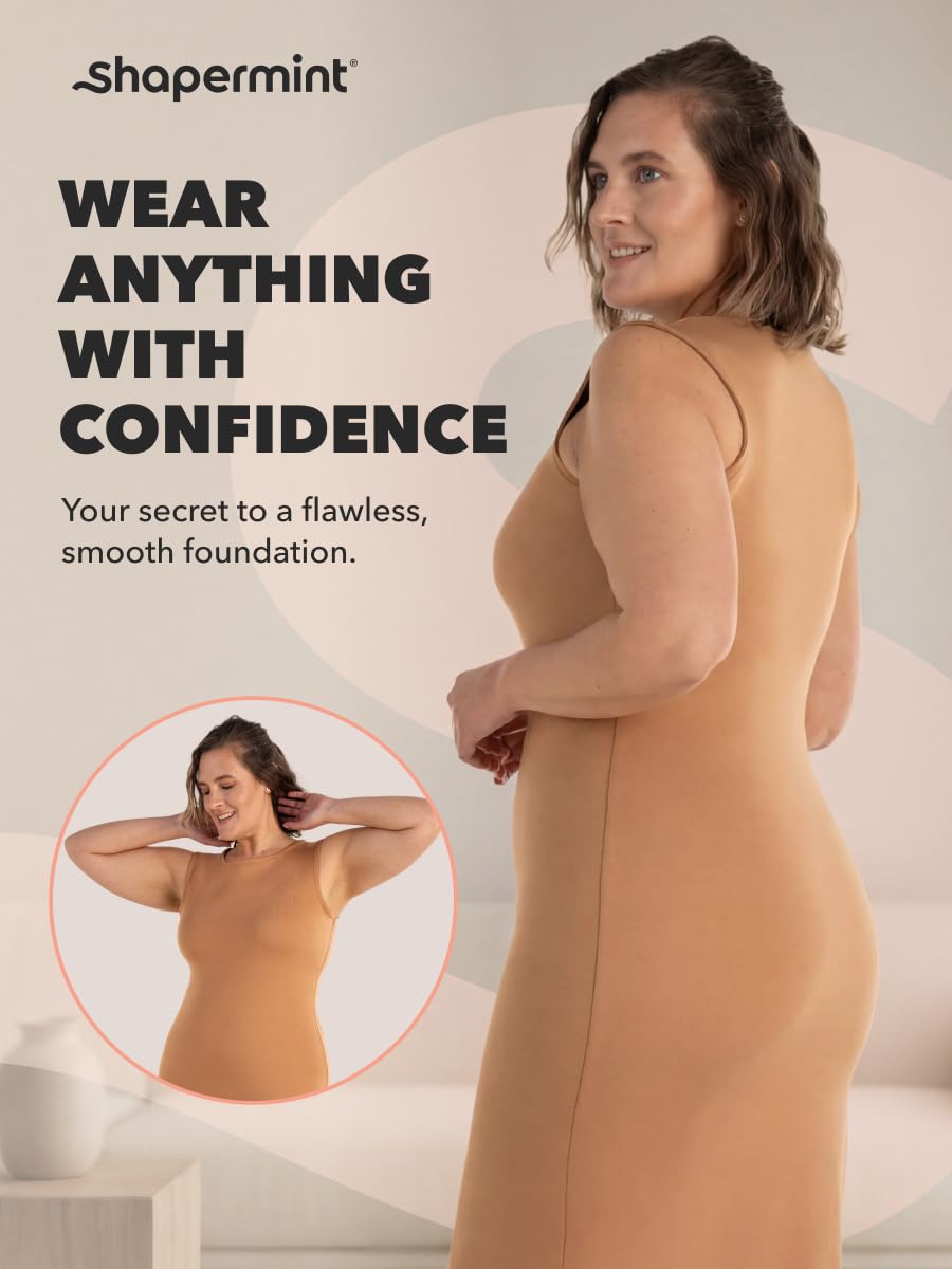 SHAPERMINT High Waisted Shapewear Shorts, Tummy Control Under Dress S-4XL