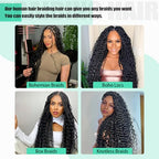 613 Blonde Braiding Hair 100g Deep Wave Bulk Human Hair Brazilian Virgin Curly Human Hair Extensions for Boho Braids No Weft 2 Braids Per Pack Wet and Wavy Human Hair Braiding Hair (#613, 20 inch)