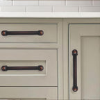 khtumeware 1 Pack Appliance Handle Pull 12 Inch Hole Center Oil Rubbed Bronze Cabinet Pulls Heavy Duty Solid Cabinet Handles cabinets Dressers Kitchens Handles Bathroom cabinets