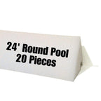 Freetime Fun 46" 20 PCS Peel and Stick Pool Cove for 24' Round Above Ground Pool - Dense Closed Cell Foam Peel and Stick Above Ground Pool Cove with Adhesive Back for Pool Liner Protection