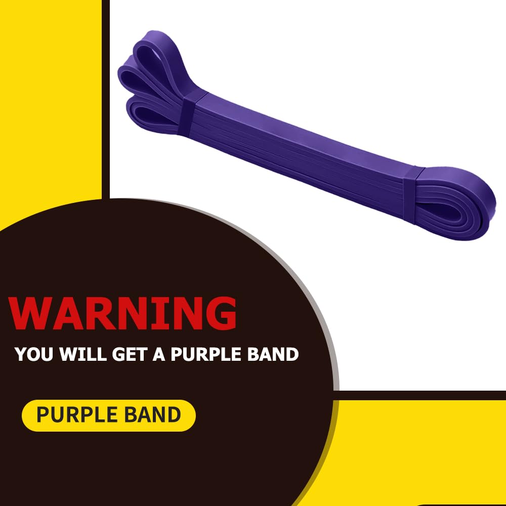 ROSAPOAR Resistance Band Pull up Band Fitness Exercise Bands Natural Latex for Workout Body Stretch Powerlifting Band Fitness Sport Training at Home/The Gym - Purple