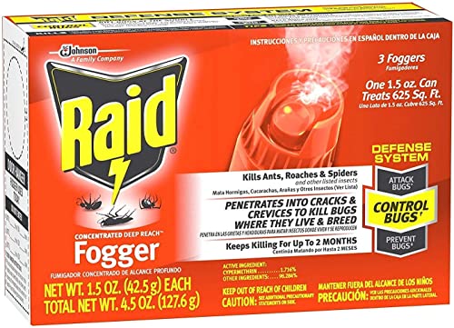 Raid Deep Reach Fogger 4.5 Ounce (Pack of 3)