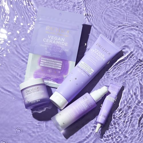 Pacifica Face Moisturizer - Vegan Ceramide Barrier Repair Face Lotion, Hydrating, For Dry Skin, Dermatologist Tested, Safe for Sensitive Skin, Fragrance Free, Vegan + Cruelty Free