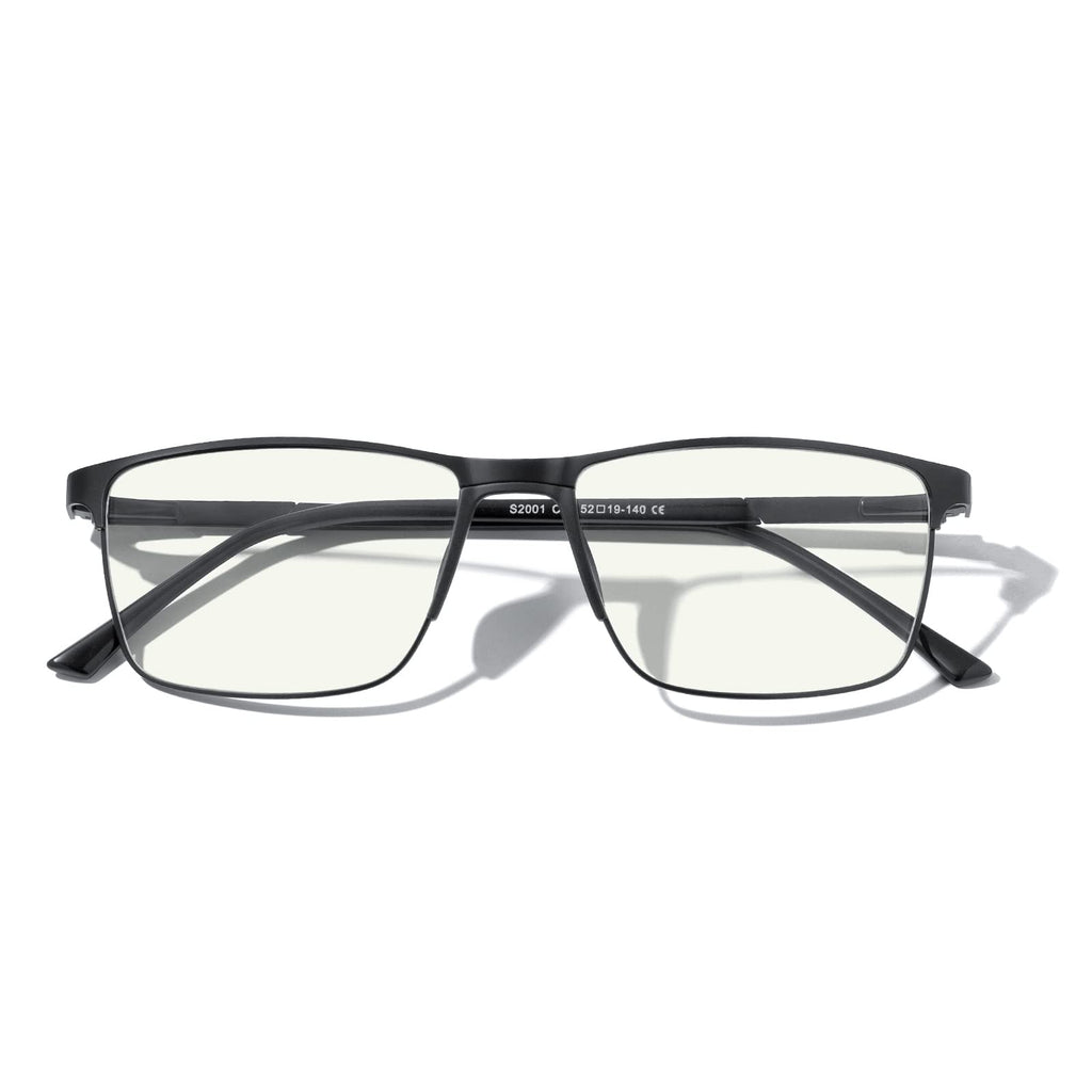 MERRY'S Fashion Blue Light Blocking Glasses - Reading Glasses Metal Frame Spring Hinge Readers for Men Eyeglasses