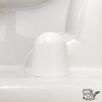 Stinky John's Tall Toilet Bolt Caps - Universal Fit with a Round Top - White Caps (4)