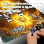 Board Game 14x24in MTG Playmat Compatible for OCG CCG RPG TCG Playmats (Bright Order)