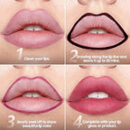 Lip Liner, Lip Liner Stain Peel off, Waterproof & Long Lasting Peel Lip Stain Non-Stick Cup, Enhancing Complexion & Nourishing for All Skin Types, Create A Natural Lip Color (Coral, 1 Count)