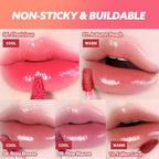 MILKTOUCH Jelly Lip Glow Tint - Hydrating Lip Gloss with Long-Lasting Moisture, Lip Stain, Lightweight, Radiant Shine, Perfect for Daily Use, Valentines Gifts, Korean Lip Oil (05 Apple Pom)