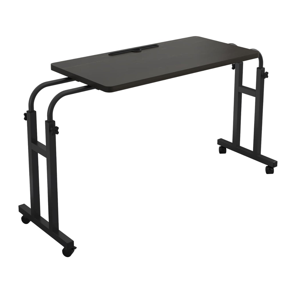 TigerDad Mobile Over The Bed Recliner Table - Adjustable Height & Length, Stable Laptop Tray Chair Table with Wheels for Kids & Adults