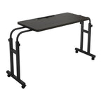 TigerDad Mobile Over The Bed Recliner Table - Adjustable Height & Length, Stable Laptop Tray Chair Table with Wheels for Kids & Adults