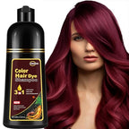 Instant Dark Wine Red Hair Color Shampoo for Gray Hair 500ml,Herbal Red Hair Dye Shampoo 3 in 1 for Women Men,100% Gray Hair Coverage, Long Lasting Red Shampoo Colors in Minutes