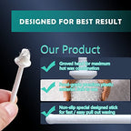 150 Pcs Wax Sticks, Nose Wax Kit Accessories, Waxing Sticks for Nostril Nasal Cleaning Ear Face Eyebrows Hair Removal for Men Women