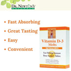 Dr. Newton's Naturals Vitamin D3 Fast-Melting Tablets - 5000 IU (125 mcg) Helps Maintain Healthy Bones and Immune Support - 30 Tablets - Ultimate Absorption – High Potency-Manufactured in USA