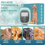 Dogs Cold Laser Therapy Brush Device, Red Light Therapy Vet Device for Arthritis Pain Relief, Cat Treatment Brush for Itchy, Irritated Skin, Allergy, Rashes, Safe and Painless Skin Care for Pets
