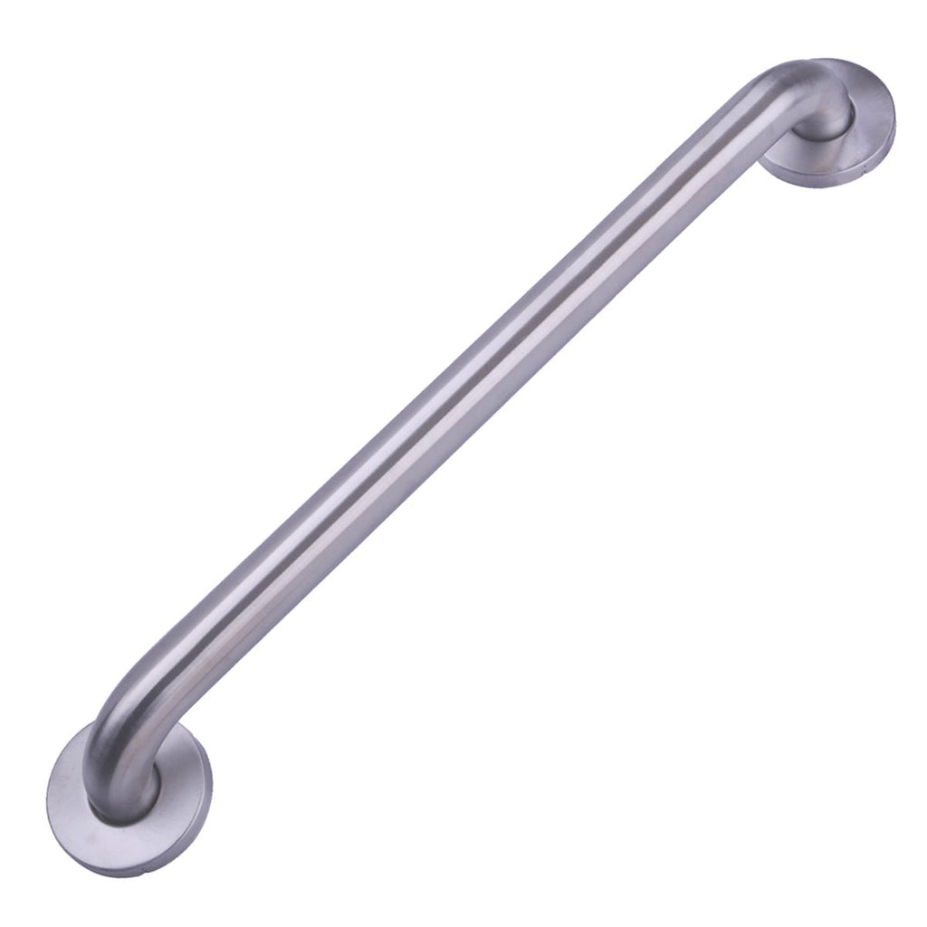 Amazon Basics Bathroom Handicap Safety Grab Bar, 24 Inch Length, 1.25 Inch Diameter, Holds up to 500LBs, ADA Compliant, Stainless Steel
