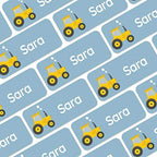 – Personalized Name Labels for Kids (120) – Waterproof & Durable Stickers for Clothing, School & Daycare Items - Heavy Duty Vehicles