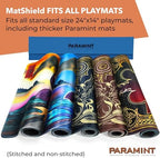 MatShield Light Blue, Durable Playmat Case - Compatible with Magic The Gathering, MTG Play Mat Tube - MTG Accessories - Premium Satin with Fabric Interior, Magnet Snap Closure