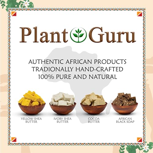 Raw African Shea Butter 16 oz. - 100% Pure Natural Unrefined IVORY - Ideal Moisturizer For Dry Skin, Body, Face And Hair Growth. Great For DIY Soap and Lip balm Making.