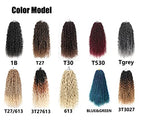 Goddess Locs Crochet Hair 22 Inch Boho River Locs Hippie Locs Wavy Crochet With Curly Hair In Middle And Ends Braids Hair Extensions (8Packs,22 inch, T27/613)