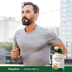 Piping Rock Pumpkin Seed Oil Capsules 3000mg | 200 Count | Cold Pressed Herbal Supplement | Extra Virgin | Non-GMO, Gluten Free