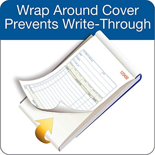 Adams Sales Order Book, 3-Part, Carbonless, White/Canary/Pink, 5-9/16" x 8-7/16", Bound Wraparound Cover, 50 Sets per Book, 5 Books, 250 Sets Total (TC5805)