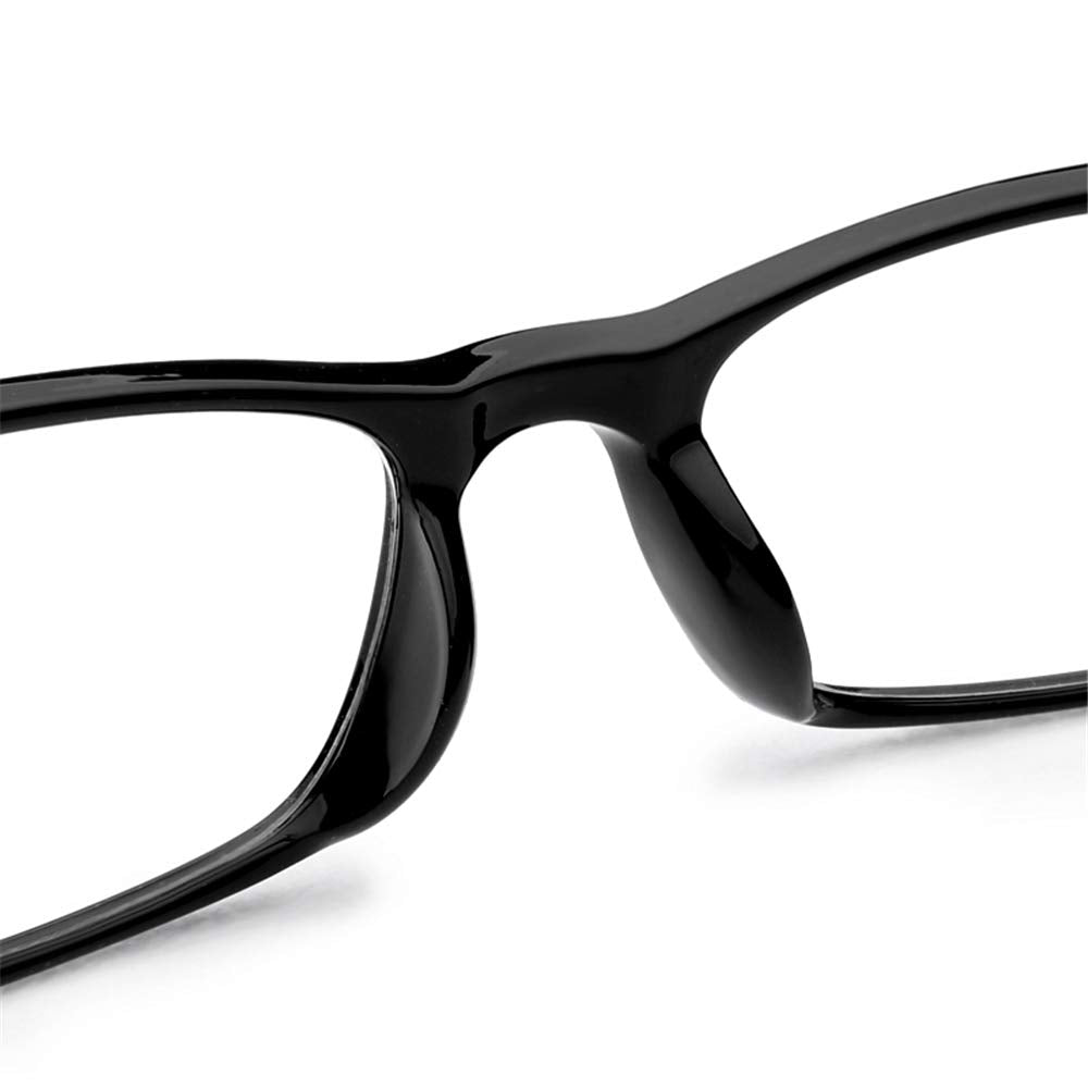 HUIHUIKK Distance Glasses Black Frame Shortsighted Myopia Glasses -1.00 Strength **These are not reading glasses**