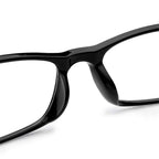 HUIHUIKK Distance Glasses Black Frame Shortsighted Myopia Glasses -1.00 Strength **These are not reading glasses**
