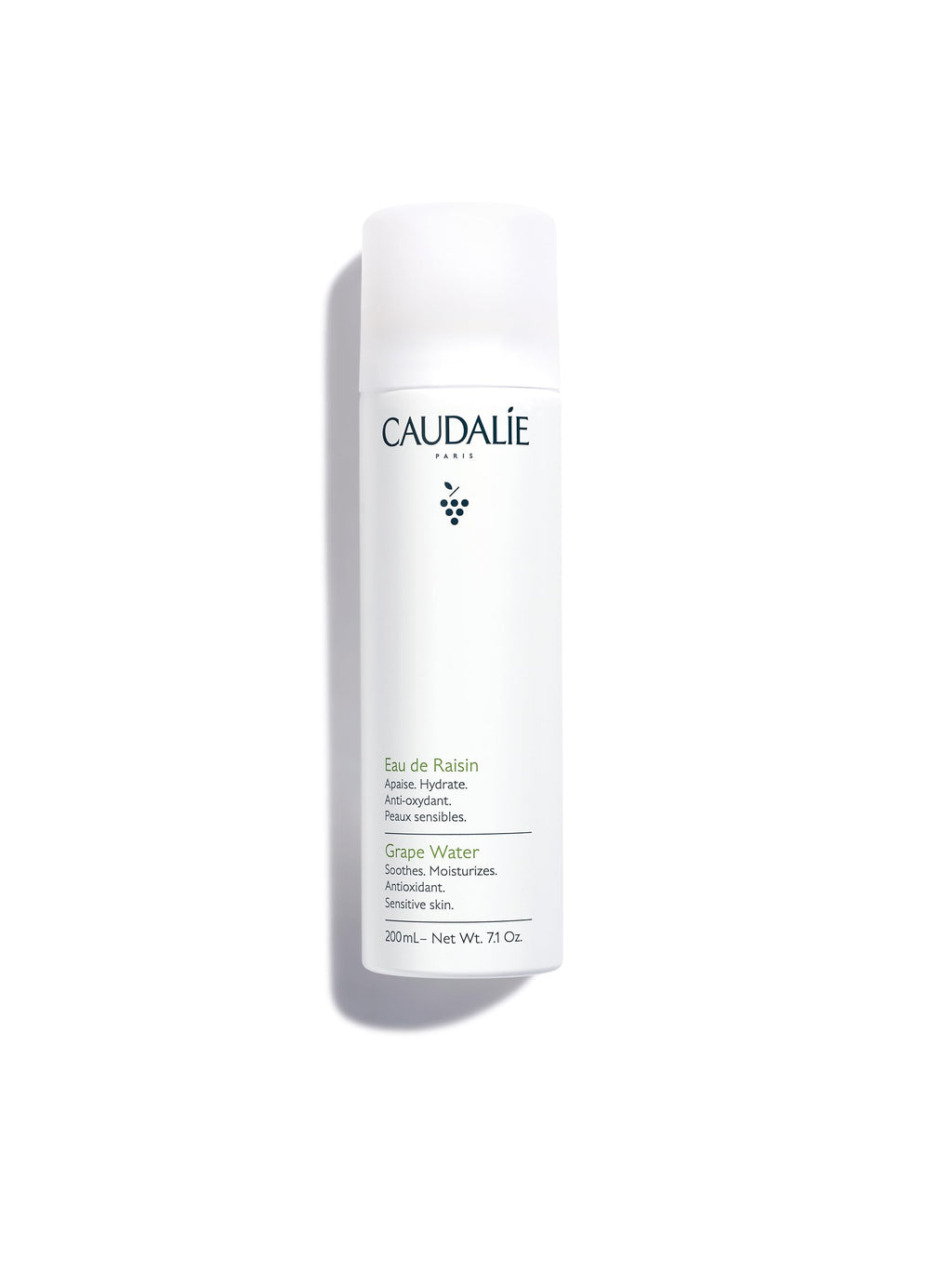Caudalie Grape Water Moisturizing Face Mist, Soothing Organic Facial Spray to Instantly Hydrate and Strengthen the Skin Barrier, Safe for Sensitive Skin - 200 mL