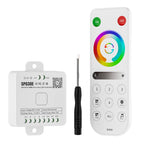 BTF-LIGHTING SP630E Bluetooth Controllers 4 Zones 2.4GHz RF RB4 Remote Kit Support FCOB COB SMD PWM RGBCCT RGBWW LED Strip DC5V DC12V DC24V
