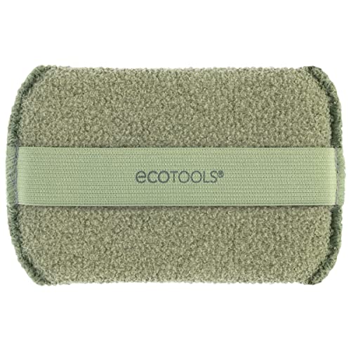 EcoTools Exfoliating Body Buffer, for Body Cleansing, Designed with Strap, Sustainable and Vegan Body Scrubber, 4 Count