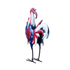 BAENRCY Metal Rooster Statues Waterproof Chicken Sculpture Metal Garden Deco Outdoor Yard Ornament for Patio Lawn Backyard