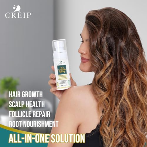 Natural Hair Growth Oil Spray: Batana Rosemary Serum Biotin Caffeine Scalp Care Treatment - Thinning Hair Regrowth Thickening for Women Men 2 FL OZ