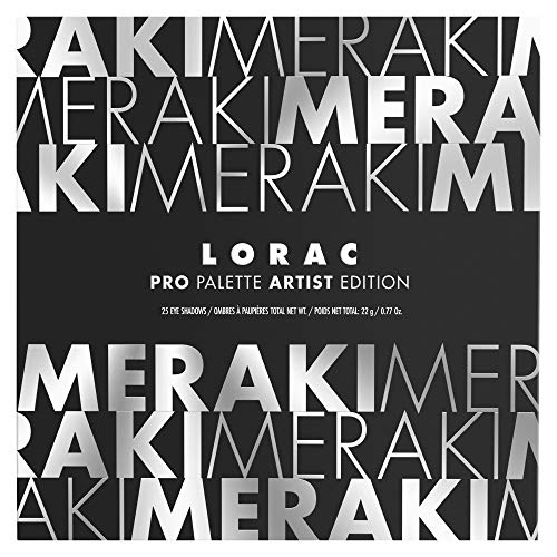 LORAC PRO Matte & Shimmer Eyeshadow Palette, Metallic High Pigmented, Mirror Compact