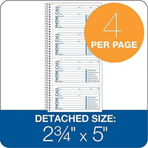 Spiral Bound Phone Message Books
