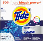 Tide Powder Laundry Detergent with Bleach Alternative, Original Scent, 89 Loads, 129 oz