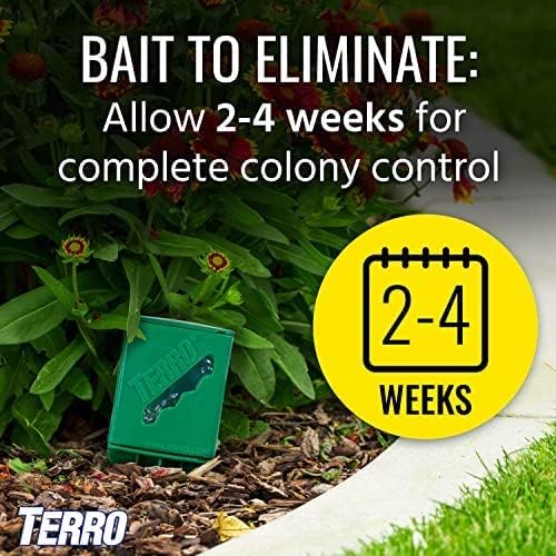 TERRO T1812 Outdoor Liquid Ant Killer Bait Stakes - BkhVHC 8 Count (0.25 oz each), 6Pack
