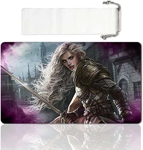 Board Game MTG Playmat Games Size 60X35 cm CCG Compatible for MTG CCG RPG Trading Card Game (MTG1-THALIA, Heretic CATHAR)