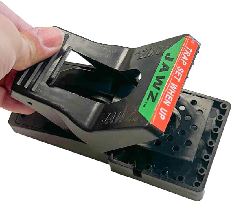 JT Eaton 410B-6 Jawz Plastic Rat Trap for Solid Or Liquid Bait, Pack of 6