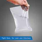 3" x 5", 4" x 6", 5" x 7", 6" x 9" (100 CT each) 2 Mil Clear Plastic Reclosable Zip Poly Bags with Resealable Lock Seal Zipper