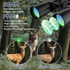 10-30X50 High Powered Zoom Binoculars for Adults - Professional Military HD Binoculars with BAK4 Prism/FMC Lens/Large View/Waterpoof/Low Light Night Vision for Bird Watching, Hunting, Outdoor, Hiking