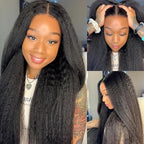 Yaki Straight Kinky Straight Single Bundle Human Hair 18 Inch 12A 100% Unprocessed Natural Black