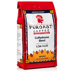 Puroast Low Acid Coffee Ground | Coffeehouse House Blend Ground | Medium Roast | High Antioxidants & High pH |No Bitter Aftertaste | Reduced Heartburn & GERD | Suitable for Cold Brew - 20 oz