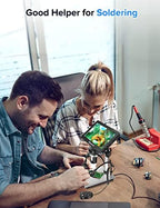 7'' Digital Microscope 1200X,Dcorn 12MP 1080P Photo/Video Microscope for Adults Soldering Coins,Metal Stand,Wired Remote,10 LED Fill Lights,PC View,Windows/Mac Compatible
