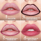 Lip Liner, Lip Liner Stain Peel off, Waterproof & Long Lasting Peel Lip Stain Non-Stick Cup, Enhancing Complexion & Nourishing for All Skin Types, Create A Natural Lip Color (Nude, 1 Count)